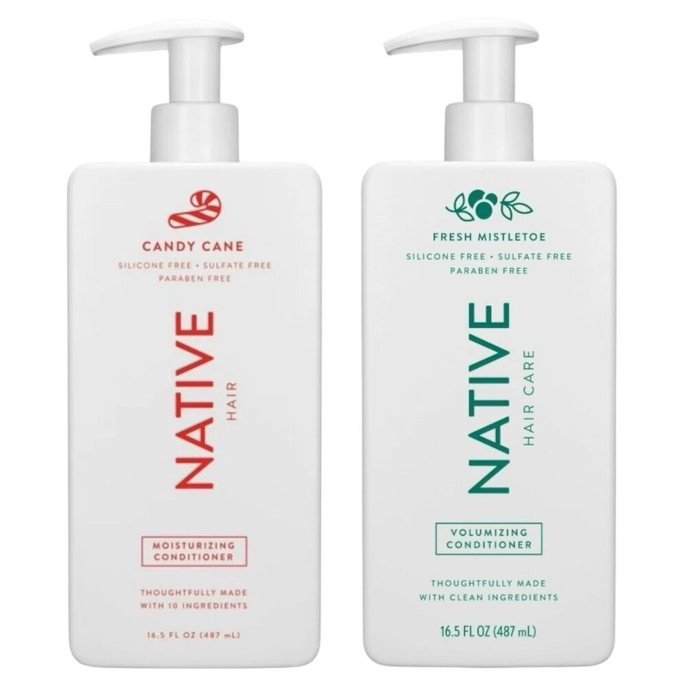 Native Limited Edition Candy Cane & Mistletoe Moisturizing Conditioner 16.5oz Ea